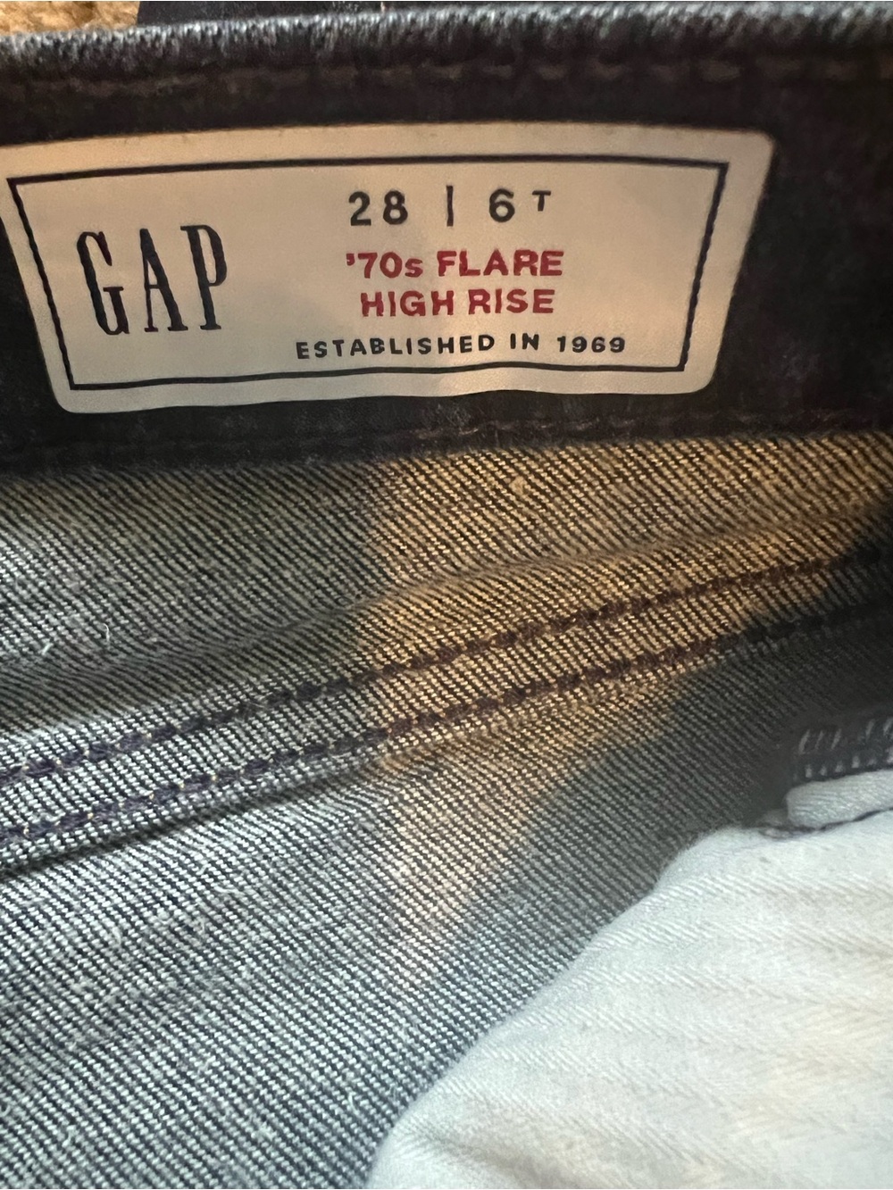 Gap 70’s High Rise Flare - Picture 3 of 3